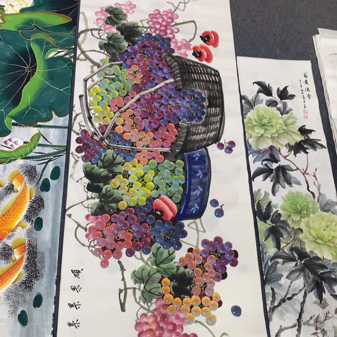 国画首***陪尺寸180✖️70小六尺精品手绘画