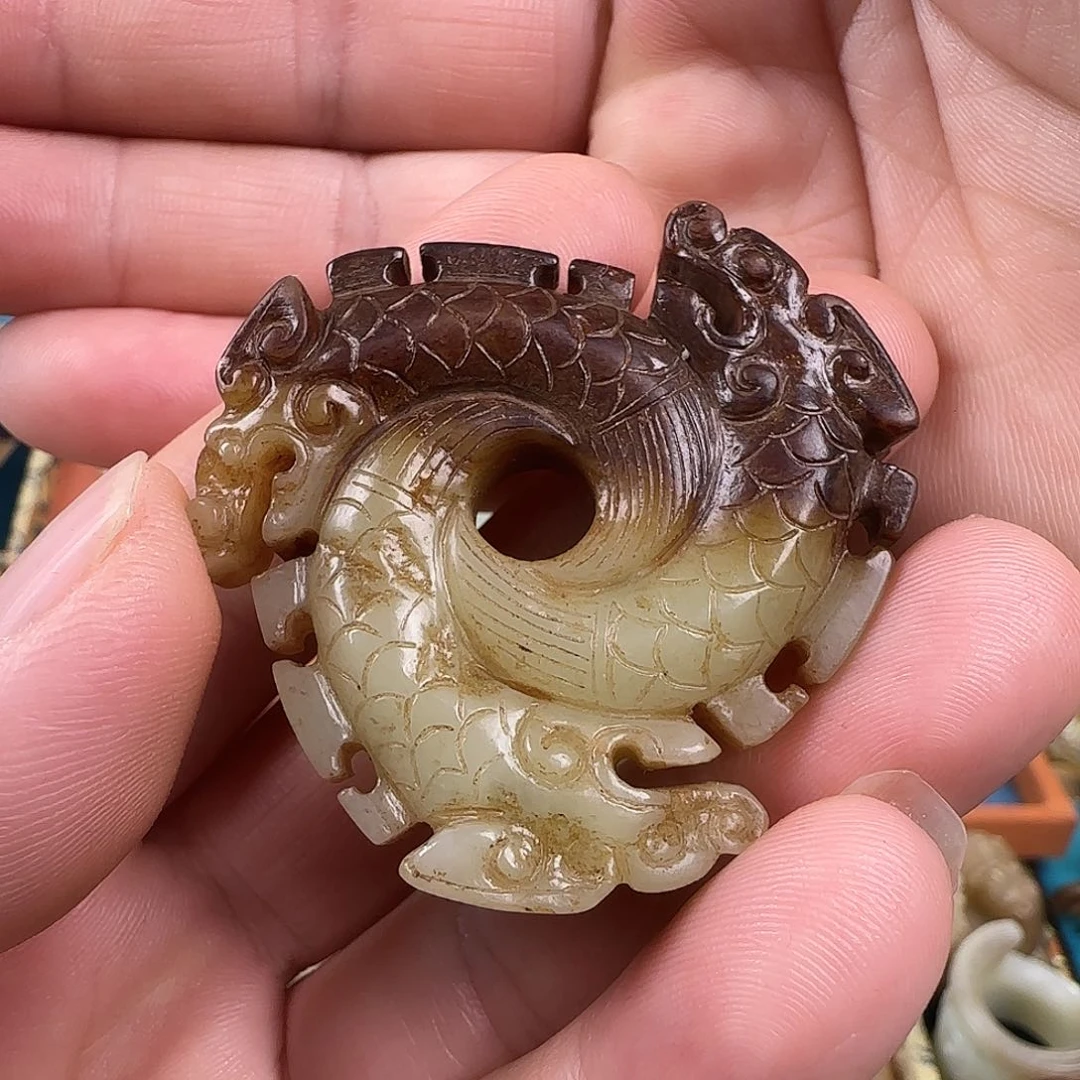 和田玉挂件未镶嵌岁**梭