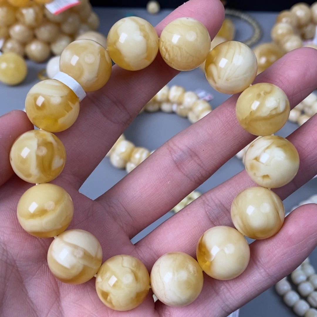 琥珀珠宝奇石未镶嵌16mm➕