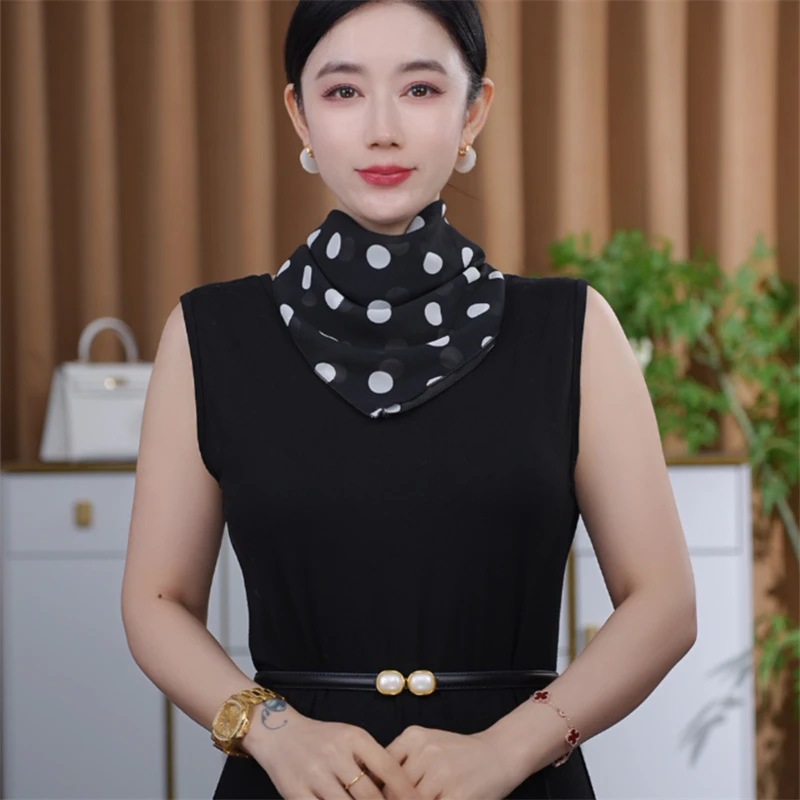 韩版新款百搭时尚秋季女士方巾围脖丝巾