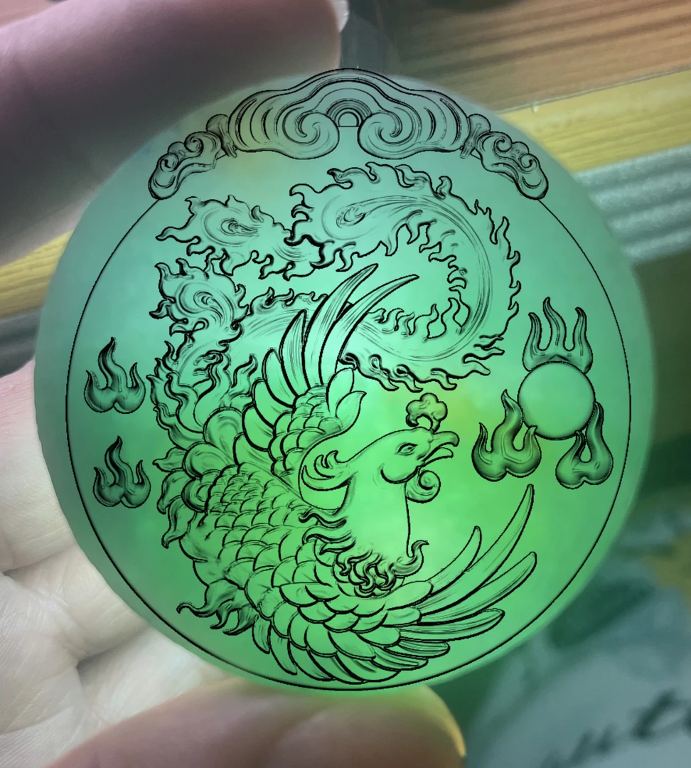 A货天然缅甸半绿翡翠手镯心可定制不同风格的款式吊坠