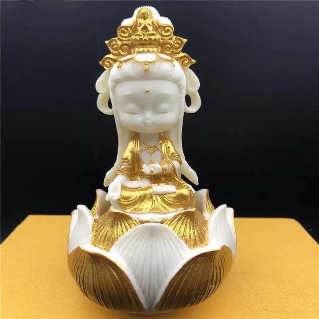 【婉葶珠宝】象牙果观音摆件