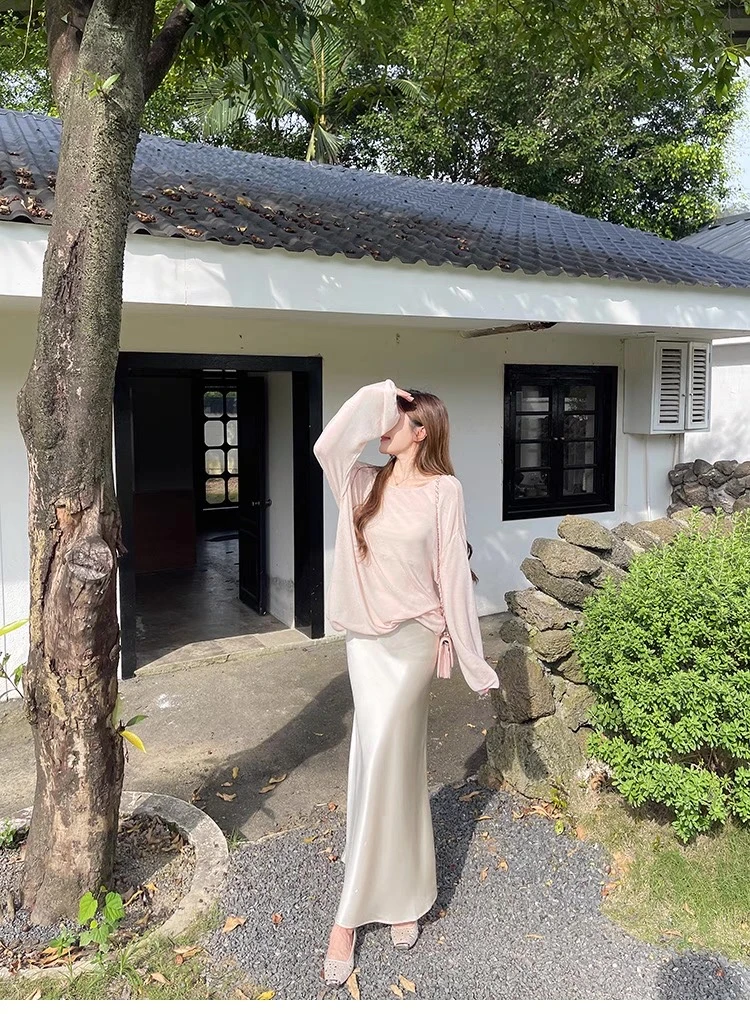 【欧若风】 Lei 新中式缎面半裙  H0246