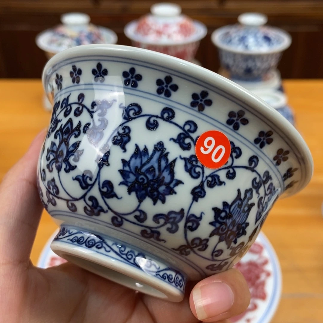 手绘现代茶具非古董