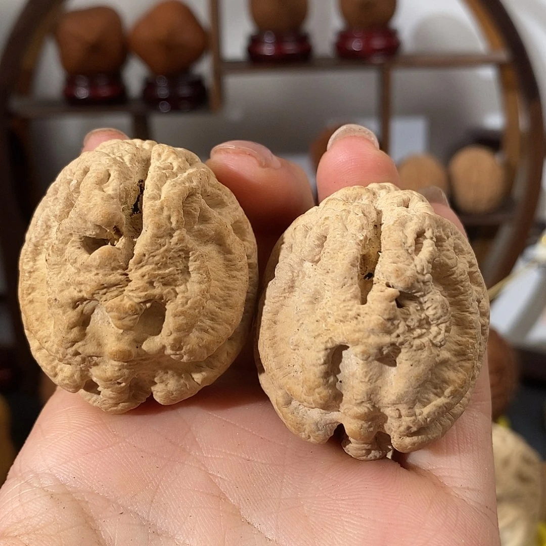 文玩核桃把件鬼脸练手38