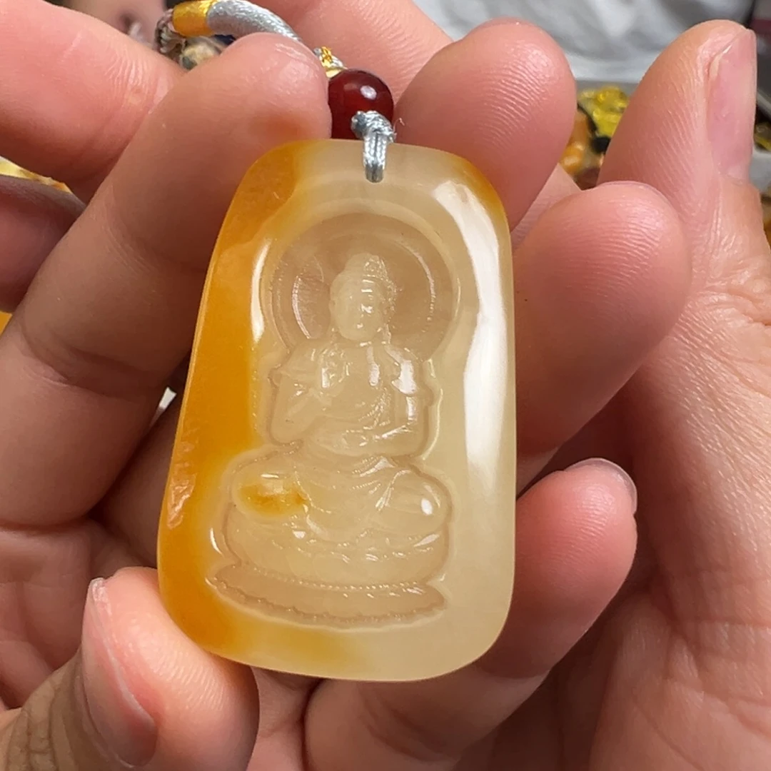 裸石蜜蜡未镶嵌阿弥陀佛