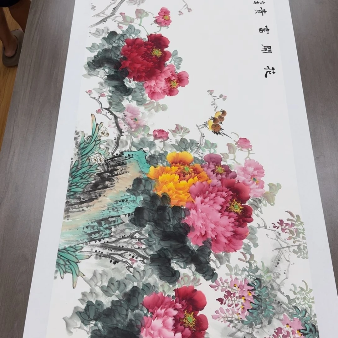 国画国画作品山水花鸟