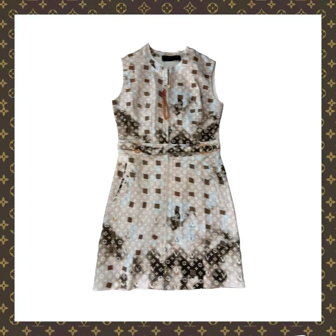 EL079  LLL扎染牛仔连衣裙