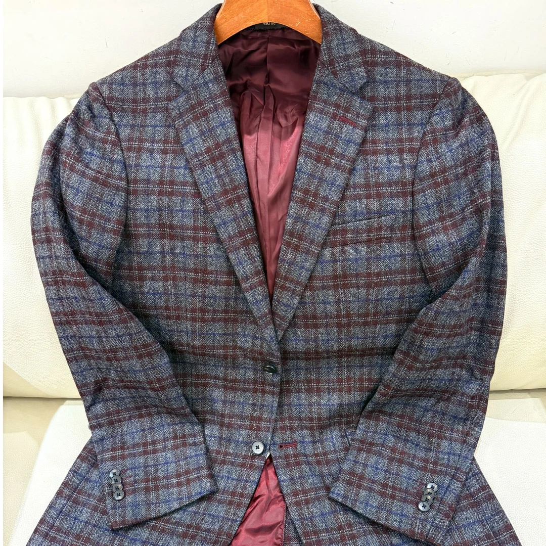 FMB6306A男士商务休闲86%羊毛秋冬款西服两粒扣单开叉外