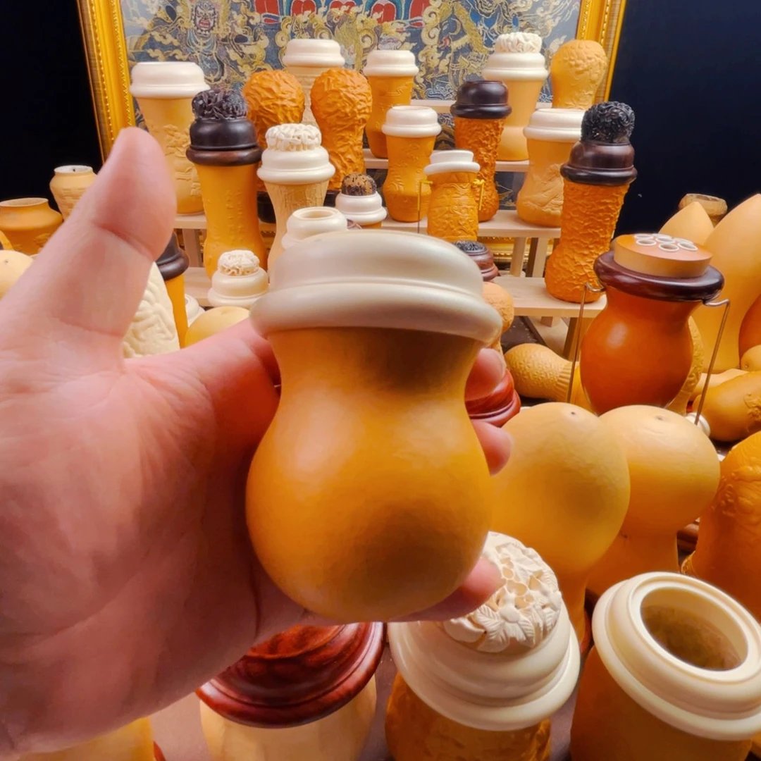 黑白虫葫芦，密胺口盖蒙心