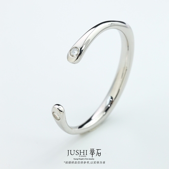 925银莫桑石银制品 TH0920-A9819-48莫桑石手