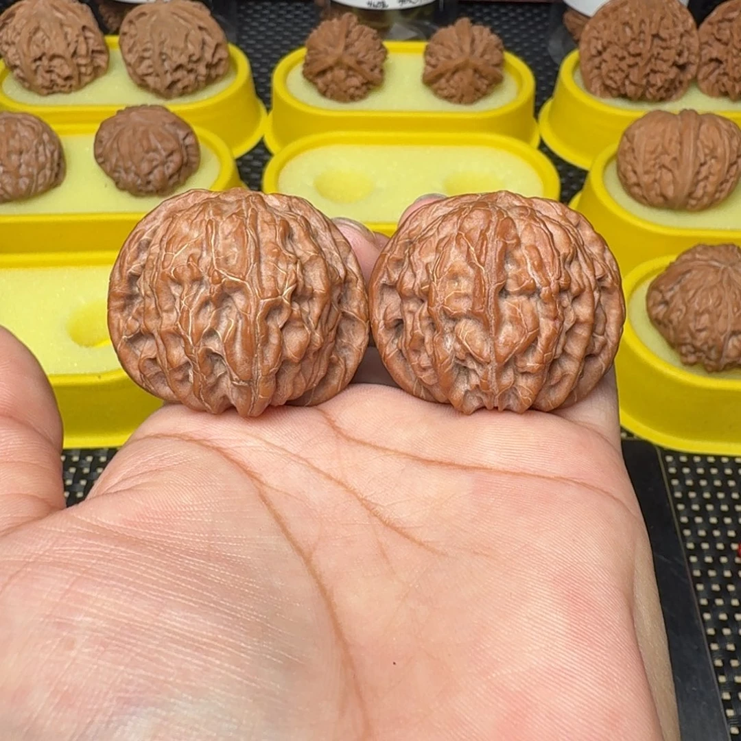 小***花文玩核桃把件40正磨微修