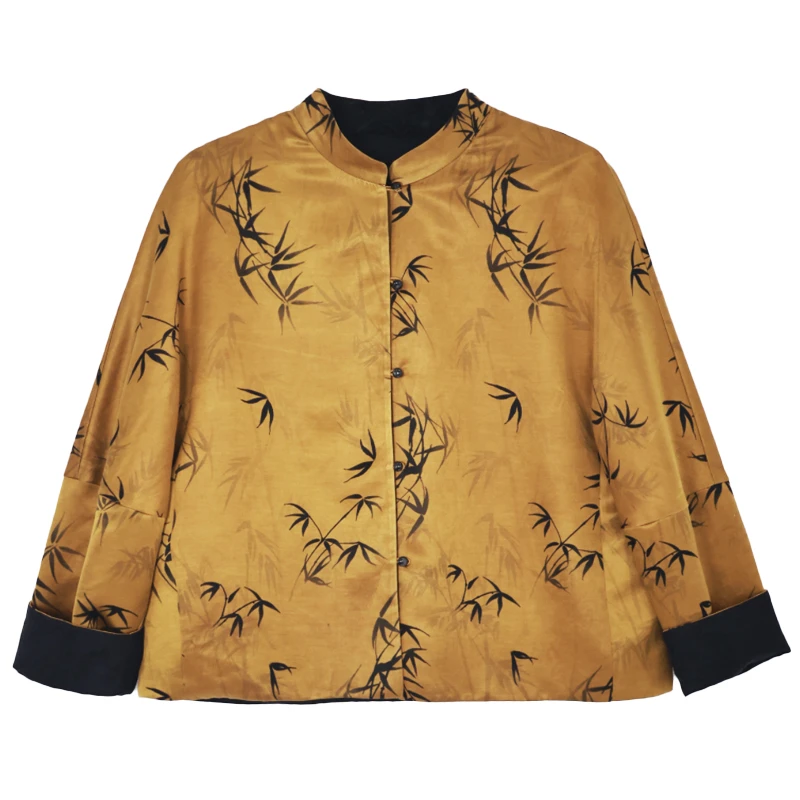 金秋雅竹·香云双面双穿外套新中式网红国风女装SLS25SS162