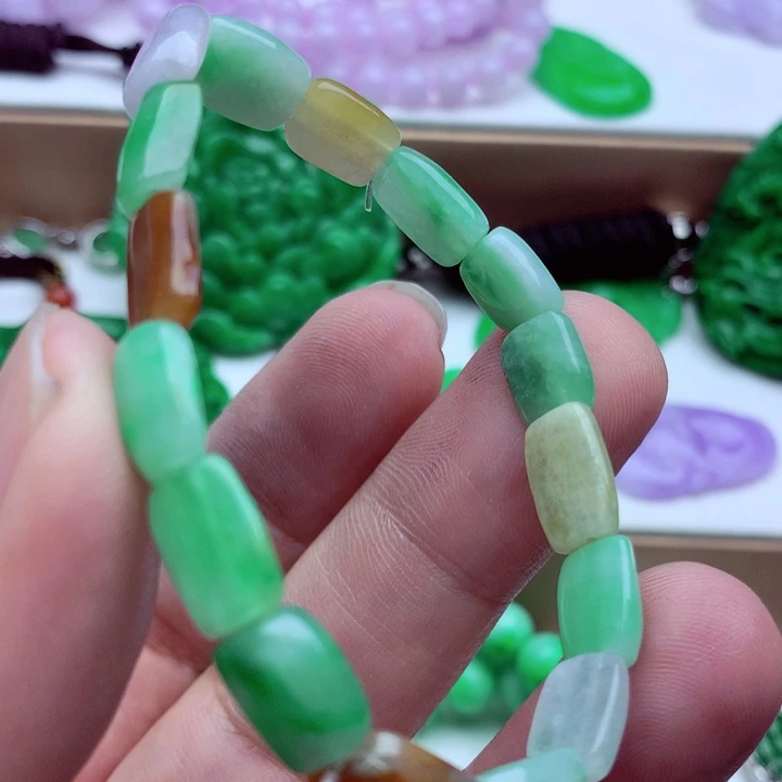 翡翠未镶嵌手链手串