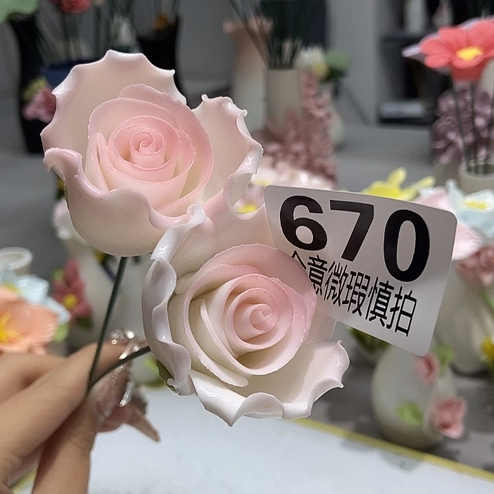陶瓷纯手工捏花设计