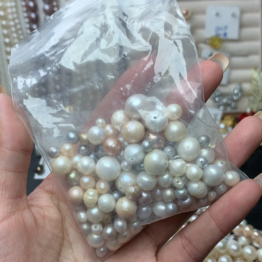 淡水珍珠8-9未镶嵌爱***水n49