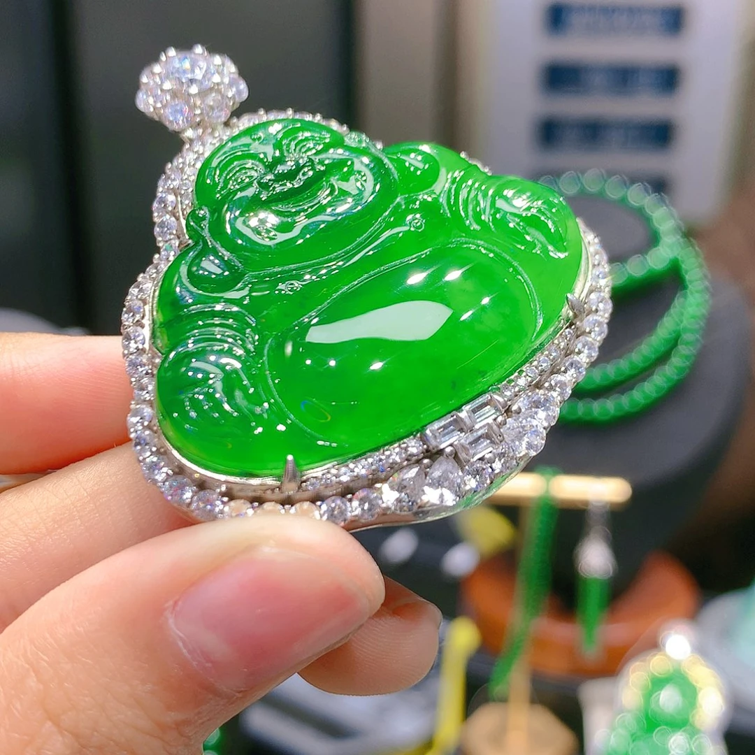 翡翠颈饰银S925镶嵌6甄选qj