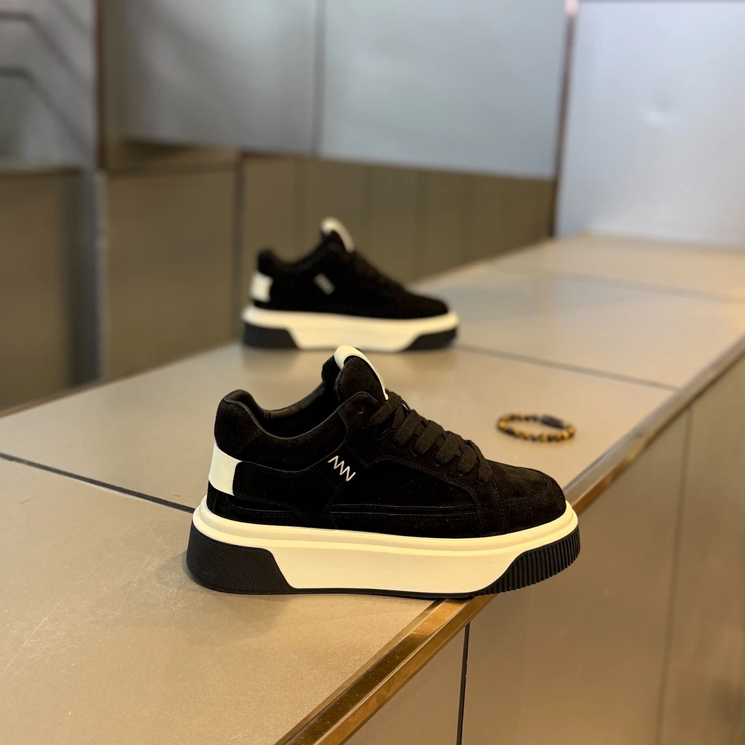 冬季新款男鞋加绒棉鞋中高帮男式板鞋轻奢高级感磨砂网红爆款休闲