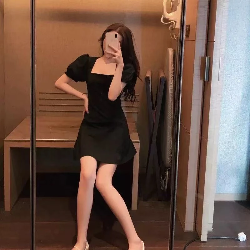 ax赫本风小黑裙0482