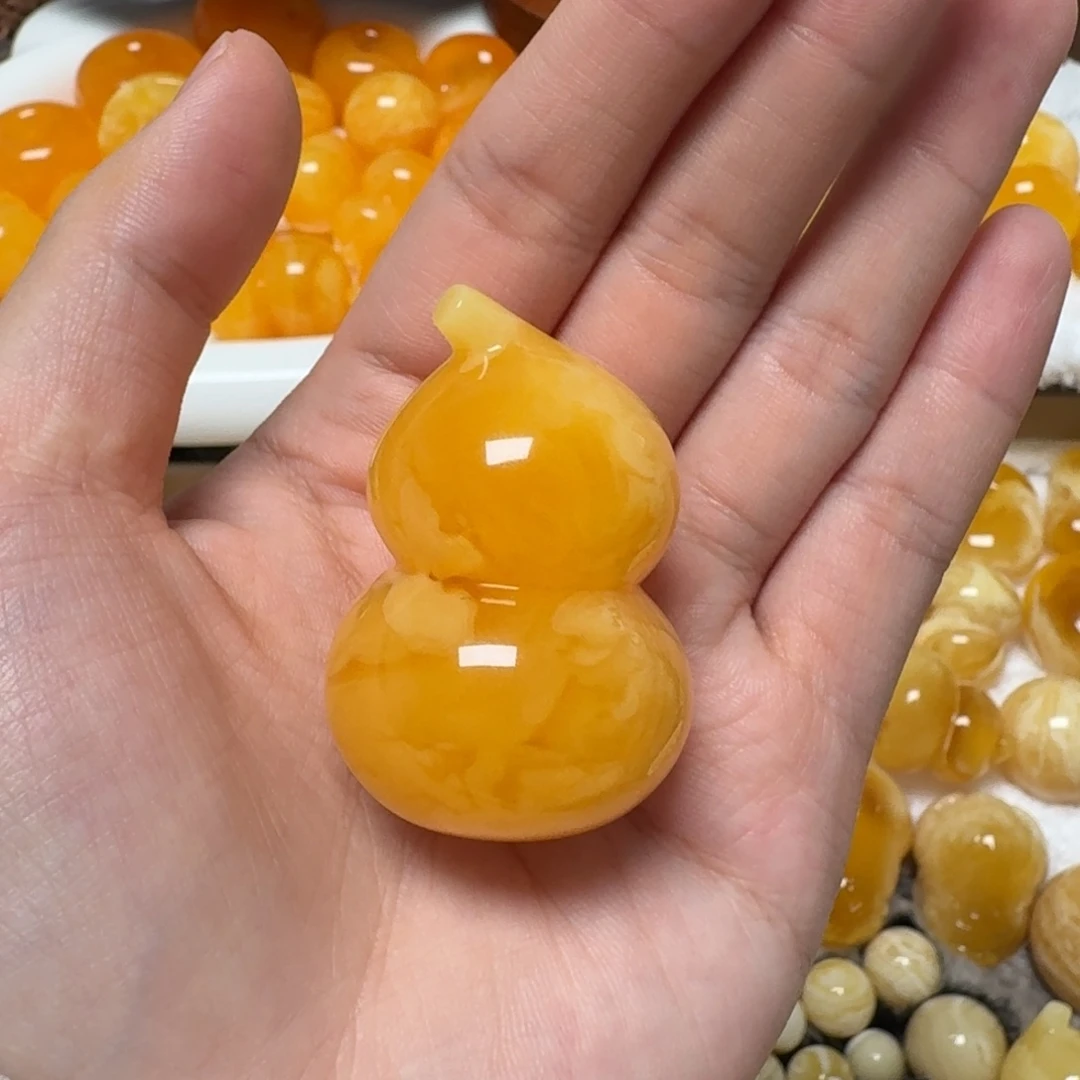 琥珀未镶嵌裸石蜜蜡葫芦