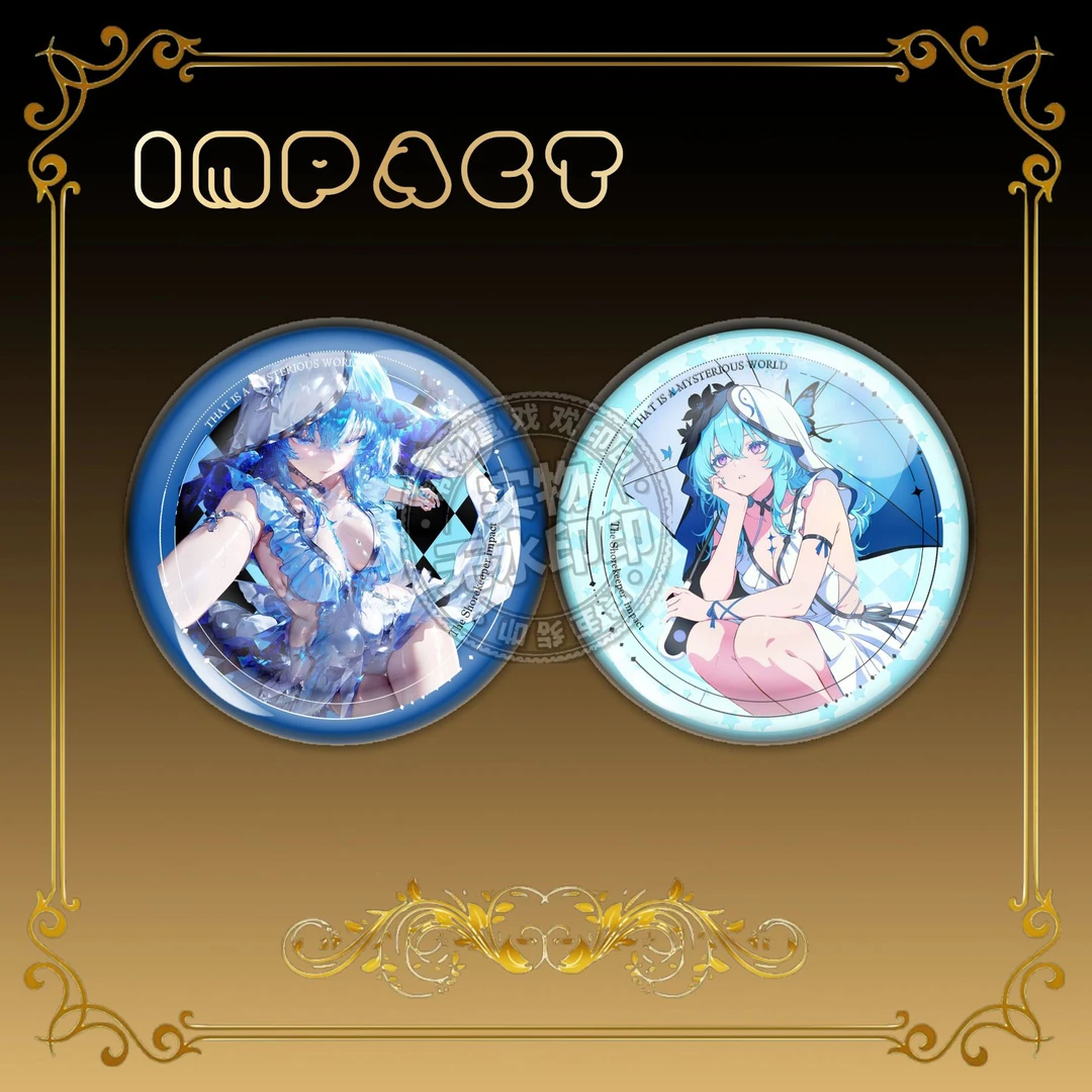 严选【鸣潮守岸人】同人印象日谷底二次元58mm马口二次元谷子吧唧