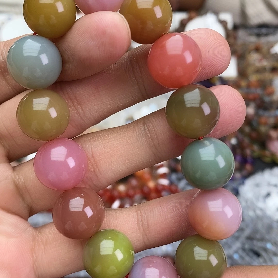 玛瑙/玉髓未镶嵌手链多样性发一