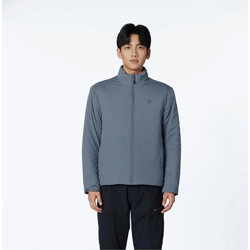 探拓 1546109  男款休闲运动保暖薄立领棉服