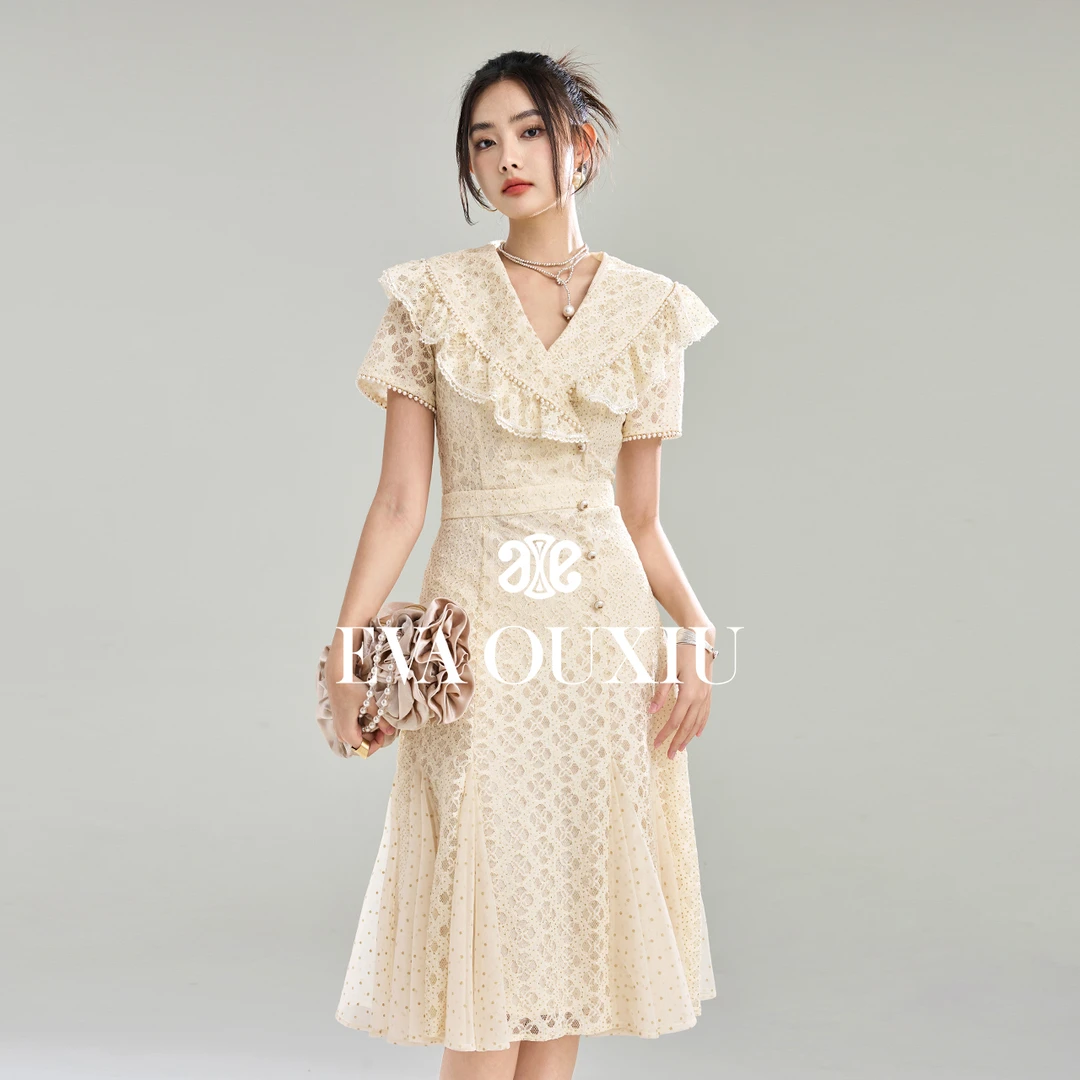 【小云总】EVA OUXIU/伊华欧秀度假连衣裙42WAQ4748