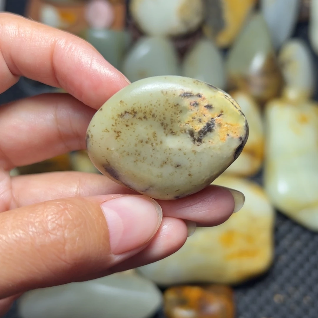 和田玉未镶嵌挂件71