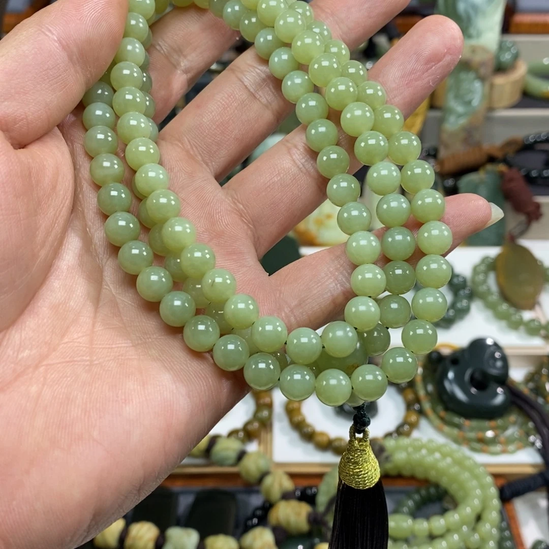 岫岩河磨玉（透闪石质玉）未镶嵌项链