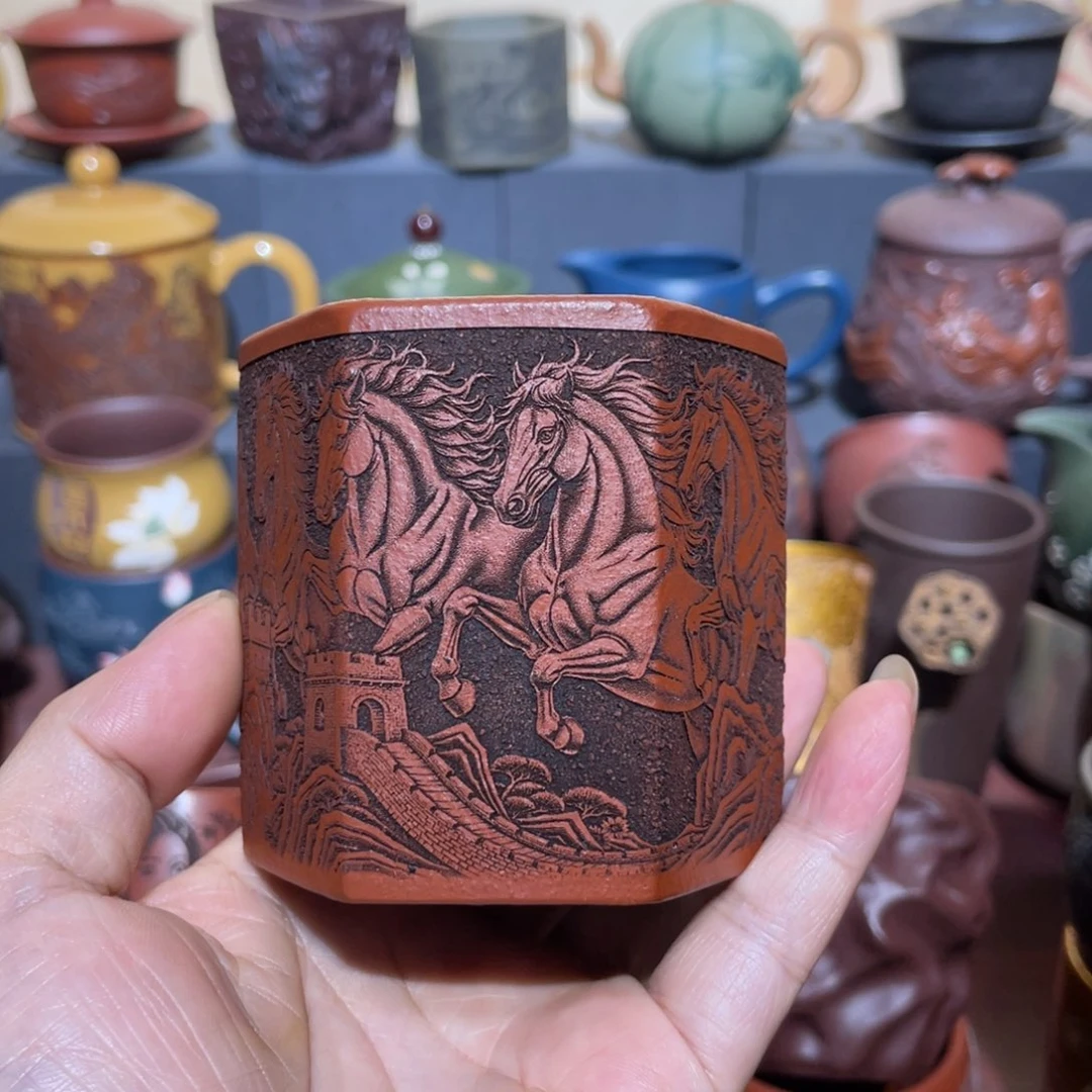 原矿紫砂手工主人杯