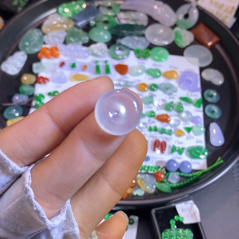 【闪购商品】翡翠挂件未镶嵌扣子