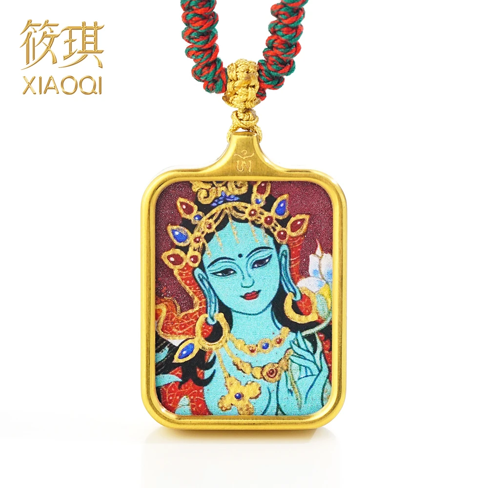 钛钢吊坠 度母唐卡挂件11530（Joyce娇姐）