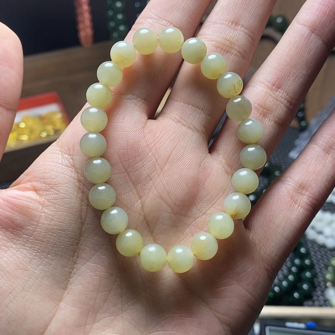 和田玉未镶嵌手串10