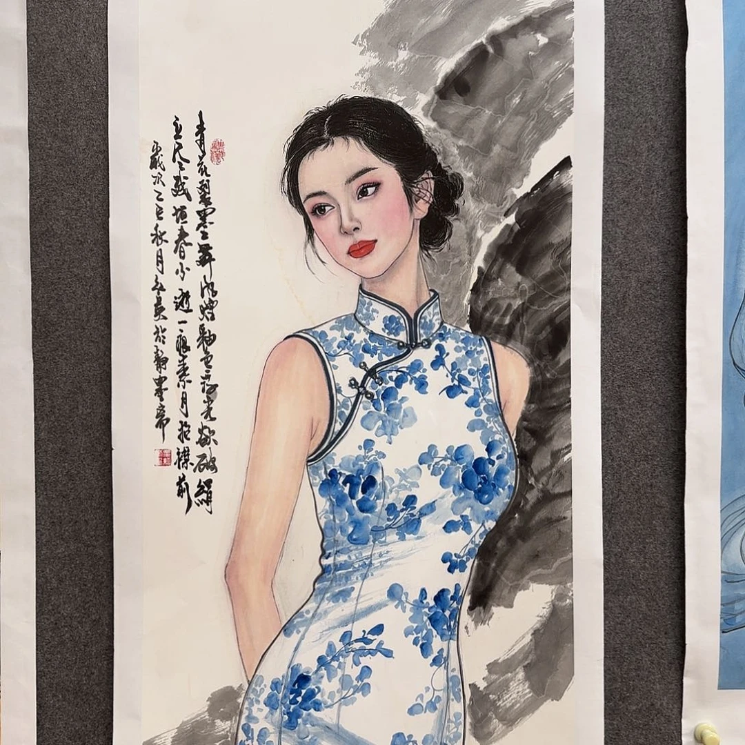 国画zz粟红英老师手绘作品
