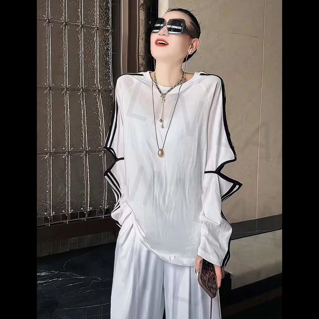 伦哥定制 I 时尚休闲百搭气质夏季宽松T恤 2612#