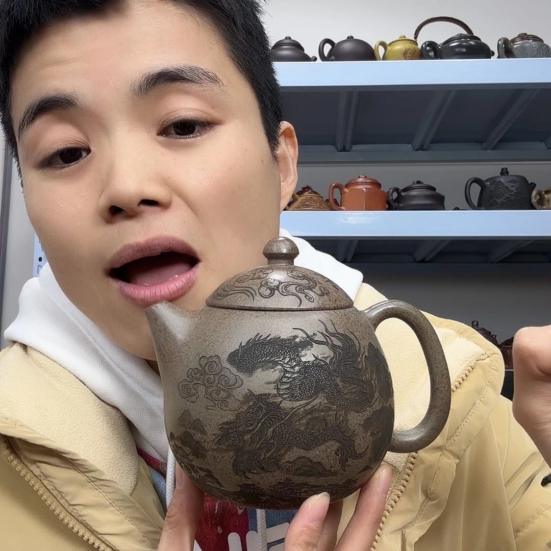 茶壶紫砂民间手艺人全手工制作