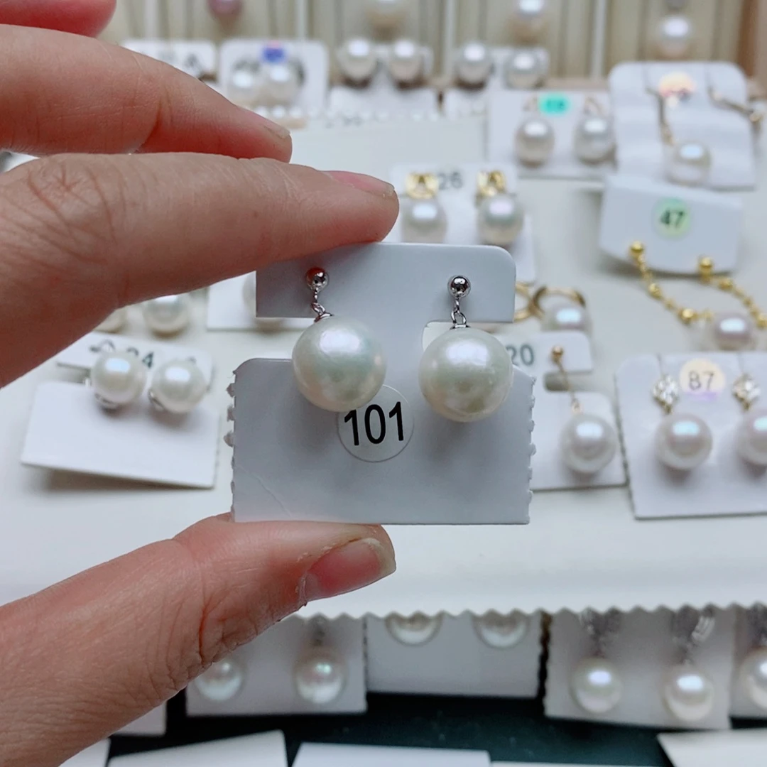 淡水珍珠银S925镶嵌颈饰