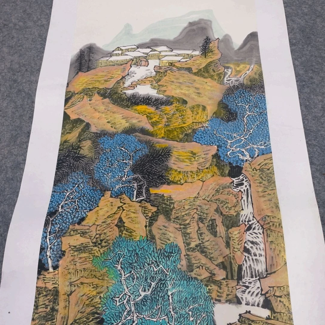 国画3平尺手绘国画作品