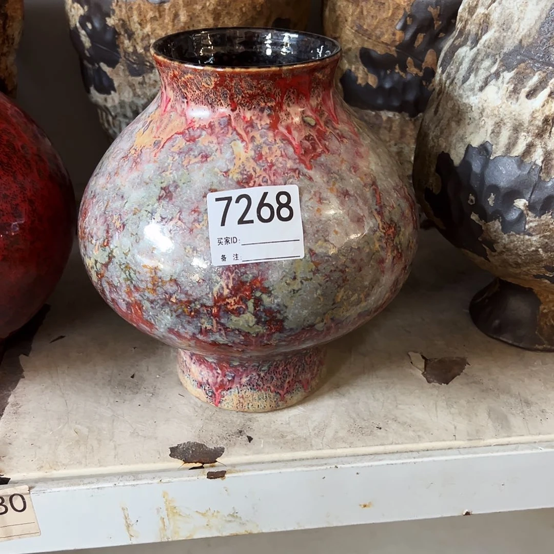 瓶7268高23口10陶瓷花瓶无孔