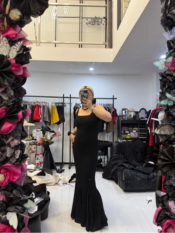 【KK】暗黑系大长裙（裙长128）