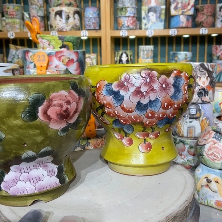 红陶景德镇艺术手绘作品