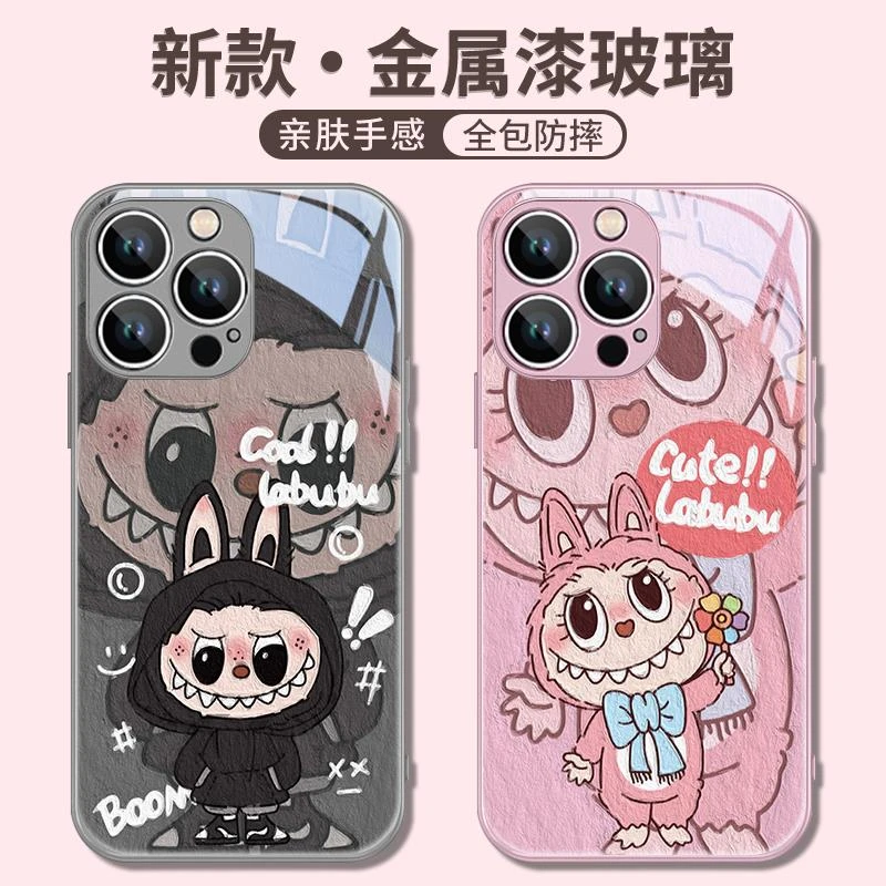 labubu情侣iphone16手机壳苹果14promax拉布布15por泡泡玛特15新