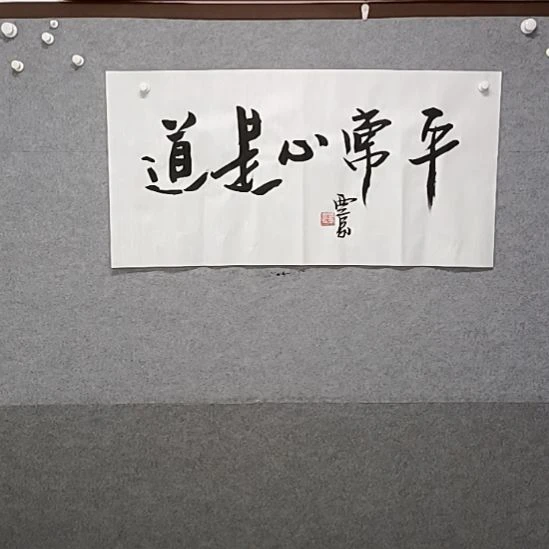 书法三尺整张平常心是道书法作品