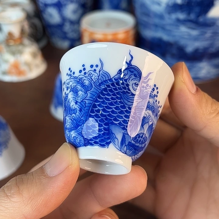 一***冷瓷片景德镇全手工手绘陶瓷