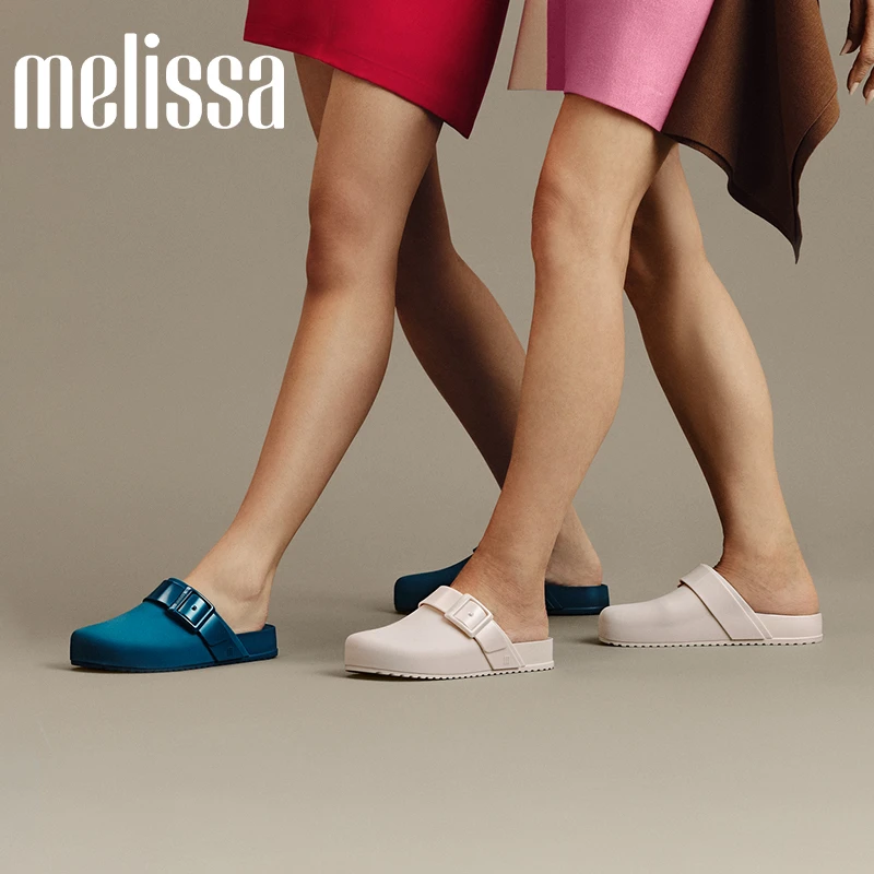 Melissa/梅丽莎女夏季包头简约轻便软底鞋光泽感休闲鞋35898