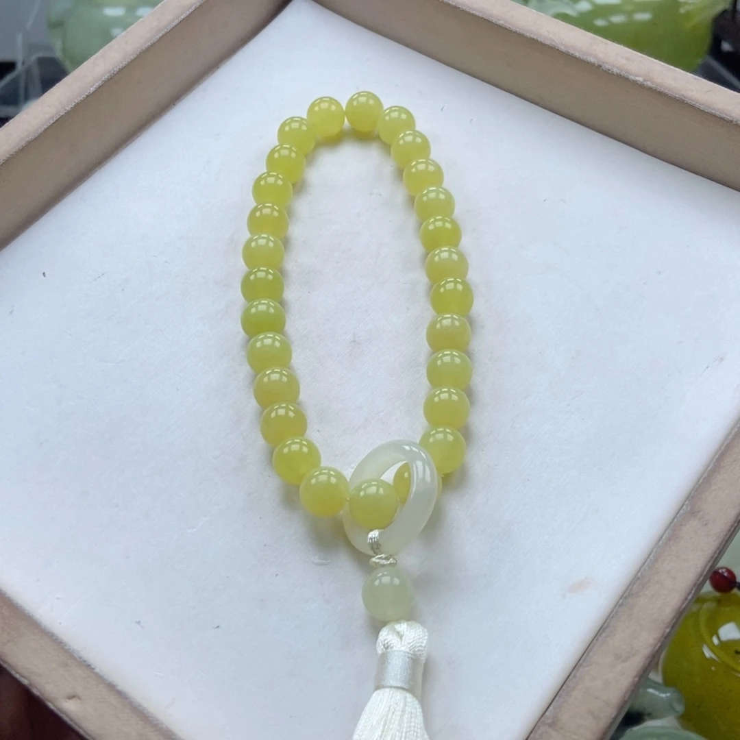 蛇纹石玉未镶嵌手链