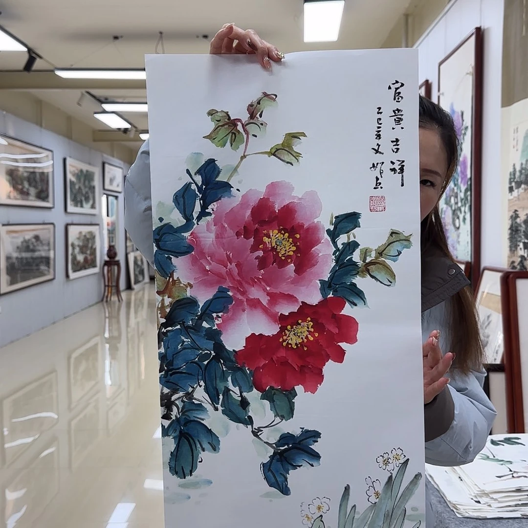 国画国画作品集一个由一位