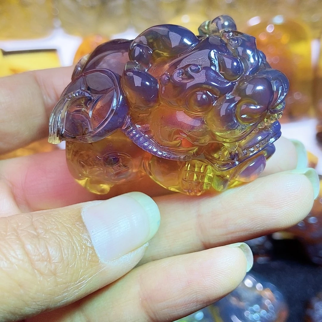 琥珀颈饰未镶嵌貔貅37