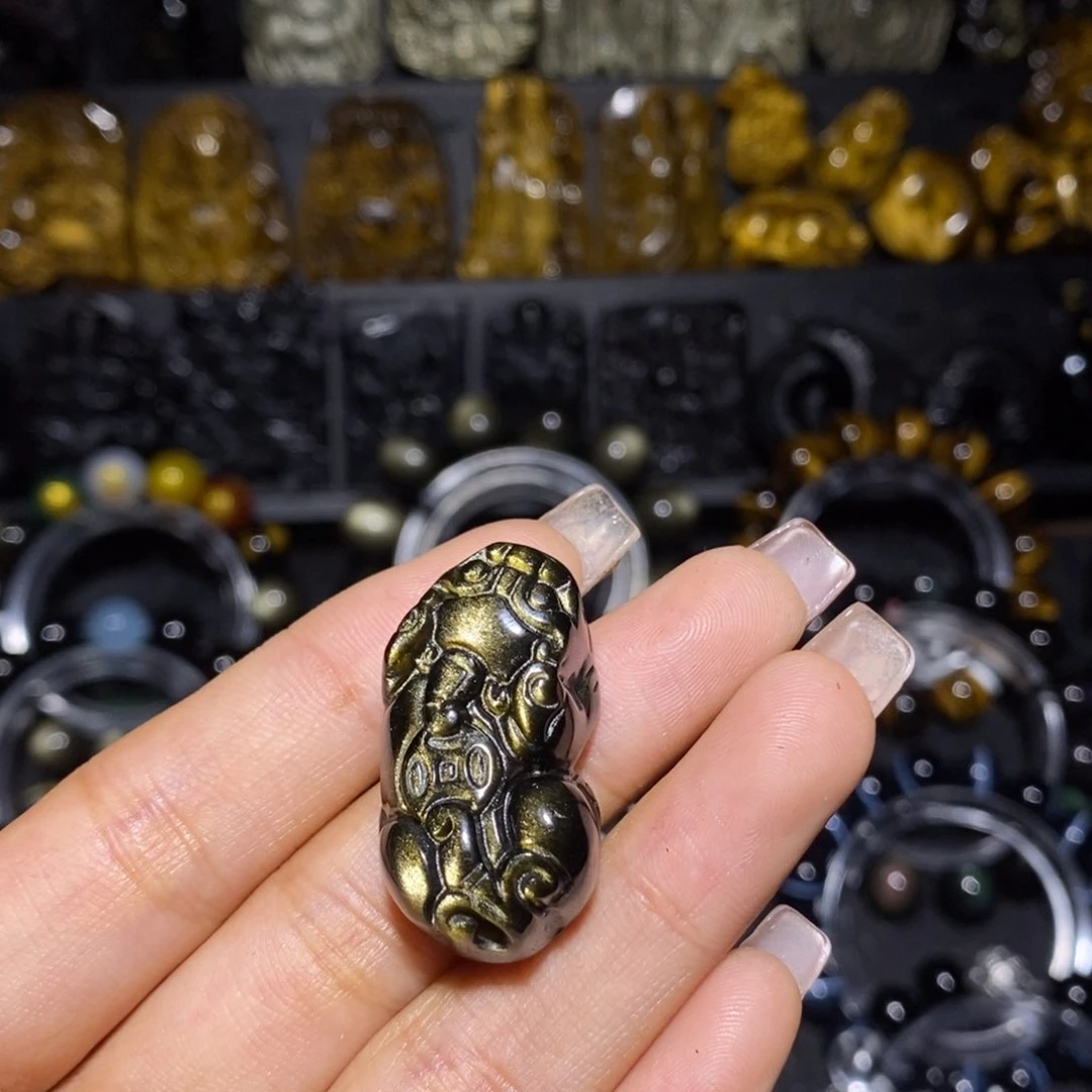 未镶嵌黑曜岩珠宝奇石❤️**